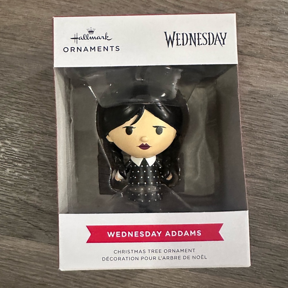 NWT Wednesday Addams Hallmark Christmas tree ornament